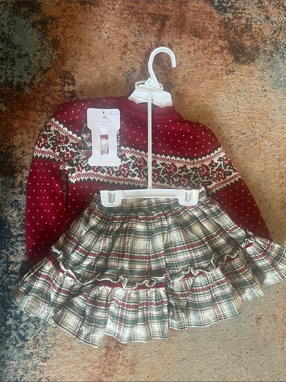 Tommy Bahama LIKE NEW Toddler Girl’s Sweater Bow Outfit Set